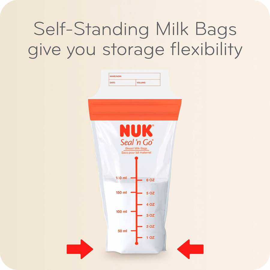 Bolsas para leche materna NUK Simply Natural Seal n'Go: Bolsas para almacenar leche materna: Bebé