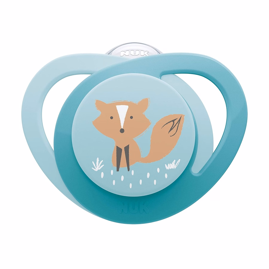 Chupete ortodóncico NUK que brilla en la oscuridad con escudo en forma de corazón, libre de BPA, apto para bebés de 18 a 36 meses, paquete de 4: Salud y hogar