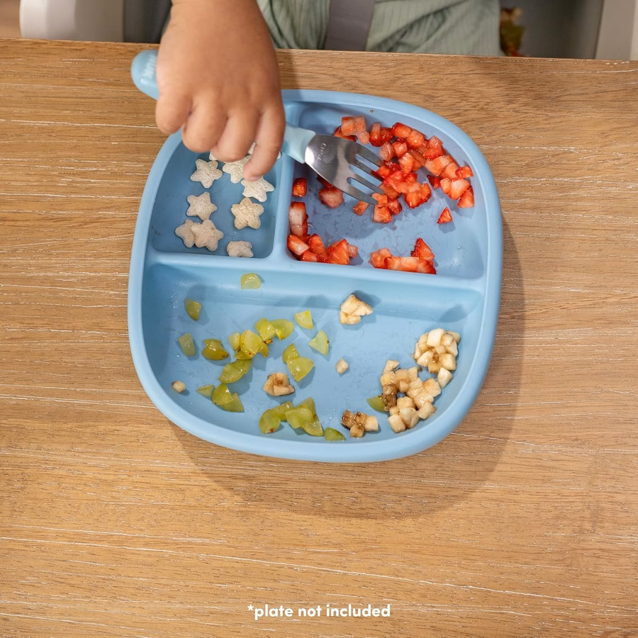 Tenedores de cubiertos NUK Kiddy, acero inoxidable duradero, sin BPA ni látex, para mayores de 18 meses, paquete de 3: Bebé