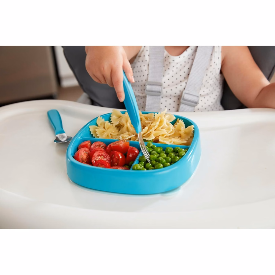 Tenedores de cubiertos NUK Kiddy, acero inoxidable duradero, sin BPA ni látex, para mayores de 18 meses, paquete de 3: Bebé