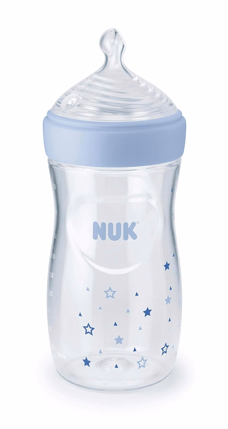 Set de regalo de biberones NUK Simply Natural con SafeTemp - Incluye 4 biberones: Bebé