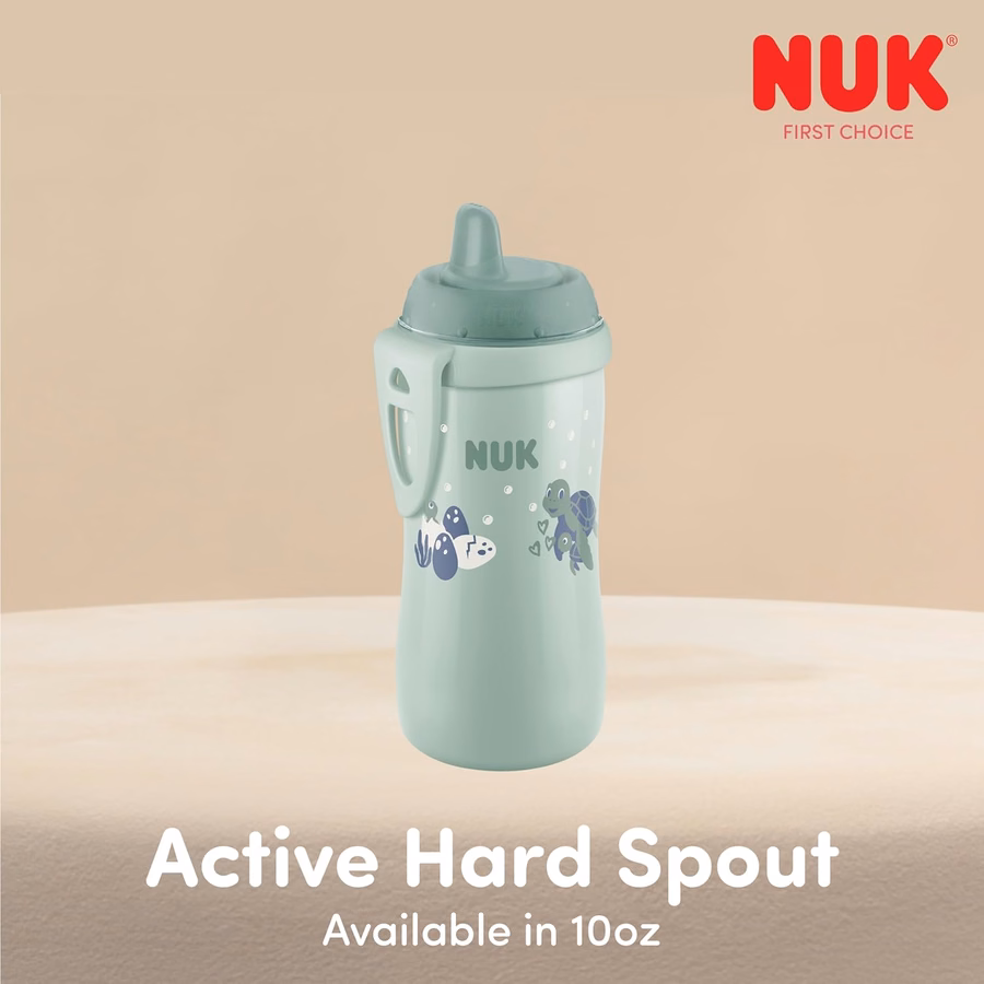 Vaso con boquilla rígida NUK Active, 295 ml, 1 unidad, 9+ meses: Bebé