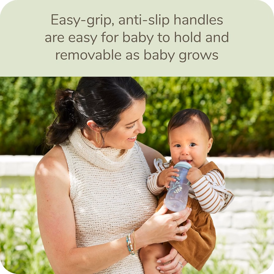 Vaso de aprendizaje NUK for Nature, 295 ml, 9+ meses – Libre de BPA, vaso antiderrame: Bebé