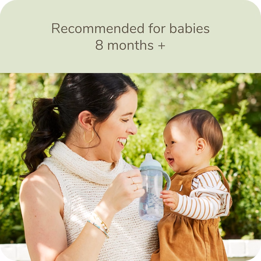 Vaso de aprendizaje NUK for Nature, 295 ml, 9+ meses – Libre de BPA, vaso antiderrame: Bebé