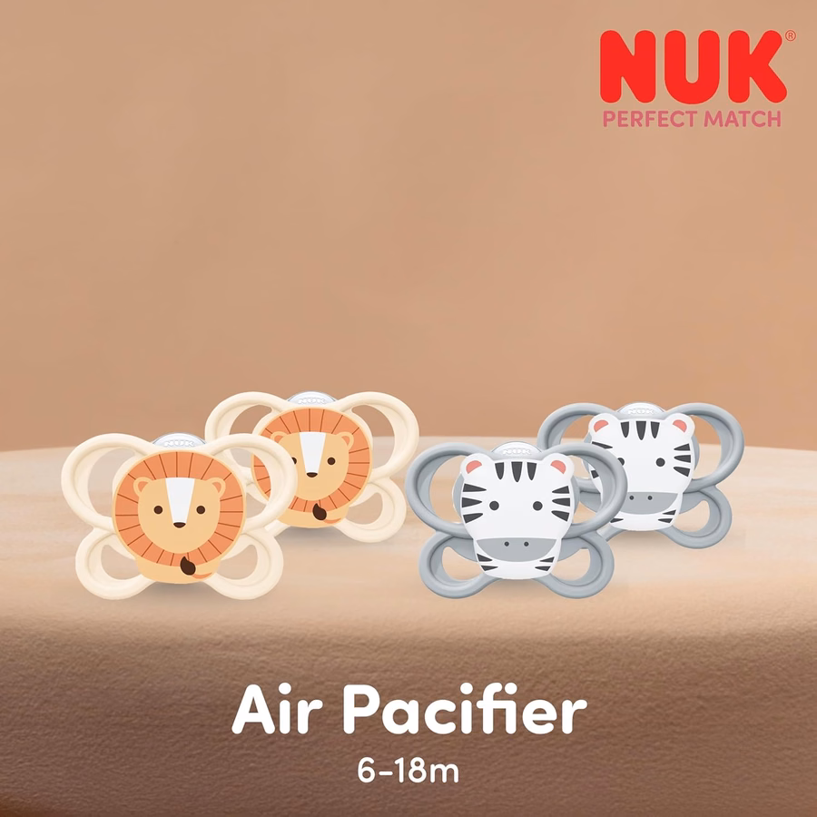 Chupetes NUK Perfect Match Air, de 6 a 18 meses, paquete de 4: Bebé