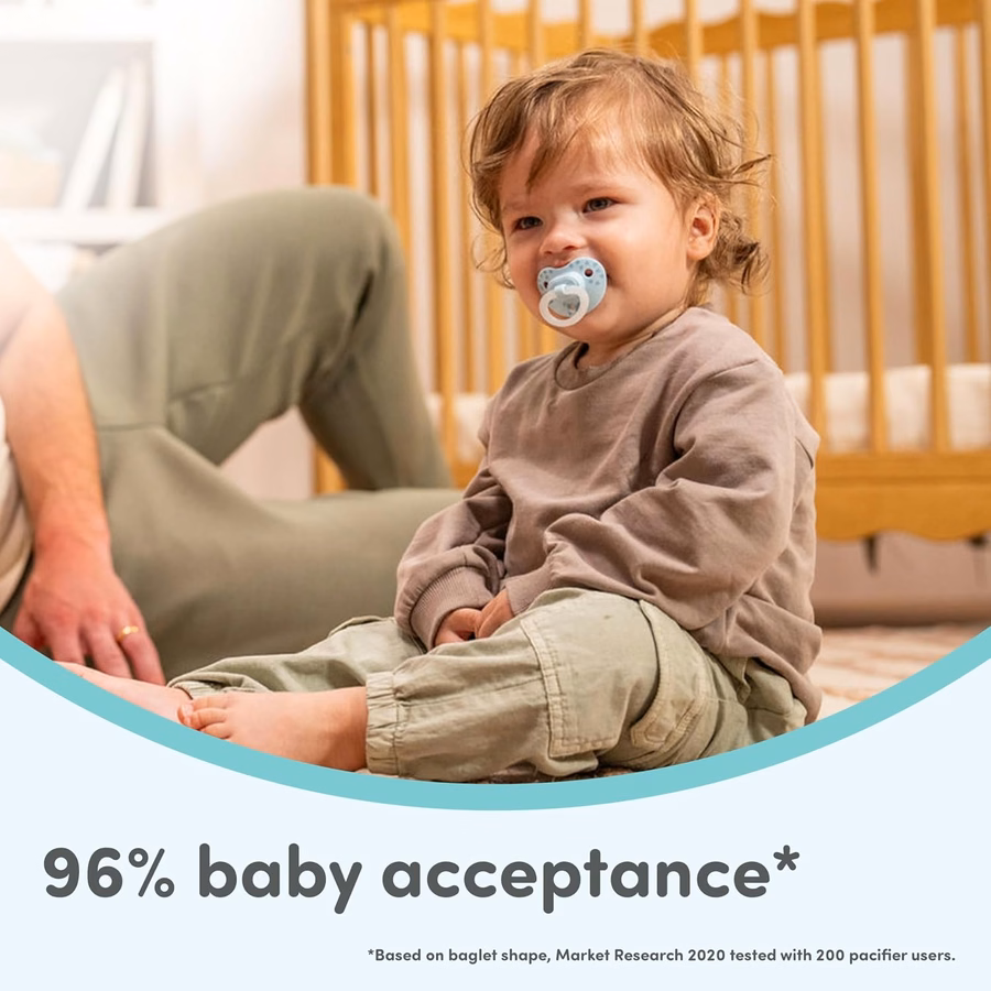 Chupete ortodóncico clásico NUK First Choice para bebés de 0 a 6 meses, color naranja y rosa, artículos esenciales para recién nacidos, paquete de 5: Salud y hogar