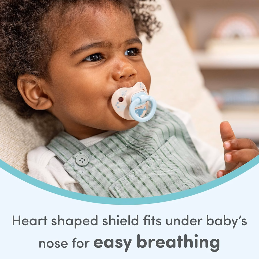 Chupete ortodóncico clásico NUK First Choice para bebés de 0 a 6 meses, color naranja y rosa, artículos esenciales para recién nacidos, paquete de 5: Salud y hogar